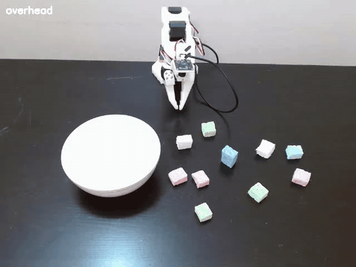 Opus 5.5 picks the blue sponge and drops it into the new white bowl
